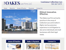 Tablet Screenshot of oakeslaw.com